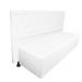 Cabeceira mais Calçadeira Casal Queen Juliana 160cm Para Cama Box Suede Branco - DS Estofados
