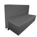 Cabeceira mais Calçadeira Casal Queen Juliana 160cm Para Cama Box Suede Cinza - DS Estofados