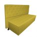 Cabeceira mais Calçadeira Casal Queen Juliana 160cm Para Cama Box Suede Mostarda - DS Estofados