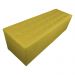 Cabeceira mais Calçadeira Casal Queen Juliana 160cm Para Cama Box Suede Mostarda - DS Estofados