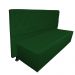 Cabeceira mais Calçadeira Casal Queen Juliana 160cm Para Cama Box Suede Verde - DS Estofados