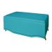 Cabeceira mais Calçadeira Solteiro 90cm Para Cama Box Greta Suede Azul Turquesa - DS Estofados