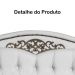 Cabeceira mais Calçadeira Solteiro 90cm Para Cama Box Greta Suede Branco - DS Estofados