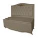 Cabeceira mais Calçadeira Solteiro 90cm Para Cama Box Greta Suede Capuccino - DS Estofados
