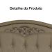Cabeceira mais Calçadeira Solteiro 90cm Para Cama Box Greta Suede Capuccino - DS Estofados