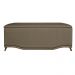 Cabeceira mais Calçadeira Solteiro 90cm Para Cama Box Greta Suede Capuccino - DS Estofados