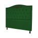 Cabeceira mais Calçadeira Solteiro 90cm Para Cama Box Greta Suede Verde - DS Estofados