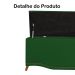 Cabeceira mais Calçadeira Solteiro 90cm Para Cama Box Greta Suede Verde - DS Estofados