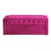 Calçadeira Báu Emma Casal Queen Veludo Luxo Pink - DS Estofados