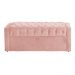 Calçadeira Báu Emma Casal Queen Veludo Luxo Rosa - DS Estofados