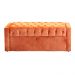 Calçadeira Báu Emma Casal Queen Veludo Luxo Terracota - DS Estofados