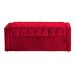 Calçadeira Báu Emma Casal Super King Veludo Luxo Vermelho - DS Estofados