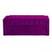 Calçadeira Báu Emma Solteiro Veludo Roxo - DS Estofados