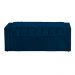Calçadeira Baú Para Cama Box Casal Emma Suede Azul Marinho - DS Estofados