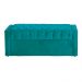 Calçadeira Baú Para Cama Box Casal Emma Suede Azul Turquesa - DS Estofados