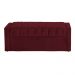 Calçadeira Baú Para Cama Box Casal Emma Suede Bordô - DS Estofados