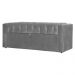 Calçadeira Baú Para Cama Box Casal Emma Suede Cinza - DS Estofados