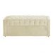Calçadeira Baú Para Cama Box Casal Emma Suede Marfim - DS Estofados