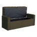 Calçadeira Baú Para Cama Box Casal Emma Suede Marrom - DS Estofados