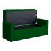 Calçadeira Baú Para Cama Box Casal Emma Suede Verde - DS Estofados