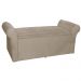 Calçadeira Baú Para Cama Box Casal Queen 160cm Cancun Suede Cappuccino - DS Estofados