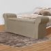 Calçadeira Baú Para Cama Box Casal Queen 160cm Cancun Suede Cappuccino - DS Estofados
