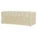 Calçadeira Baú Para Cama Box Casal Queen Emma Suede Marfim - DS Estofados