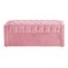 Calçadeira Baú Para Cama Box Casal Queen Emma Suede Rosa - DS Estofados