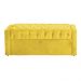 Calçadeira Baú Para Cama Box Casal Super King Emma Suede Amarelo - DS Estofados