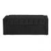 Calçadeira Baú Para Cama Box Casal Super King Emma Suede Preto - DS Estofados