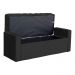 Calçadeira Baú Para Cama Box Casal Super King Emma Suede Preto - DS Estofados