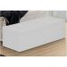 Calçadeira Casal Baú 140cm Toskana Napa Branco - DS Estofados