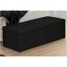 Calçadeira Casal Baú 140cm Toskana Suede Preto - DS Estofados