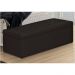 Calçadeira Casal Baú 160cm Toskana Suede Marrom - DS Estofados