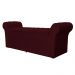 Calçadeira Recamier Baú Cancun Solteiro 90cm Suede Bordô - DS Estofados
