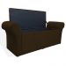 Calçadeira Recamier Baú Cancun Solteiro 90cm Suede Bordô- DS Estofados