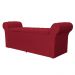 Calçadeira Recamier Baú Cancun Solteiro 90cm Suede Vermelho - DS Estofados