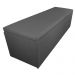 Calçadeira Recamier Baú Casal 140cm Eva Suede Cinza