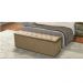 Calçadeira Recamier Baú Casal 140cm Sofia Suede Bege Capitonê - DS Móveis