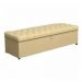 Calçadeira Recamier Baú Casal King 190cm Sofia Napa Bege - DS Estofados