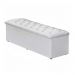 Calçadeira Recamier Baú Casal King 190cm Sofia Napa Branco - DS Estofados