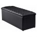 Calçadeira Recamier Baú Casal King 190cm Sofia Napa Preto - DS Estofados