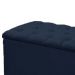 Calçadeira Recamier Baú Casal King 190cm Sofia Suede Azul Marinho  - DS Estofados