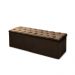 Calçadeira Recamier Baú Casal King 190cm Sofia Suede Marrom  - DS Estofados