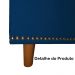 Calçadeira Recamier Baú Casal King 195cm Diana Suede Azul Marinho  - Dellas Store