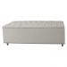 Calçadeira Recamier Baú Casal King 195cm Diana Suede Bege  - Dellas Store