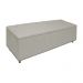 Calçadeira Recamier Baú Casal King 195cm Diana Suede Bege  - Dellas Store