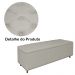 Calçadeira Recamier Baú Casal King 195cm Diana Suede Bege  - Dellas Store