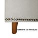 Calçadeira Recamier Baú Casal King 195cm Diana Suede Bege  - Dellas Store