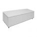 Calçadeira Recamier Baú Casal King 195cm Diana Suede Branco  - Dellas Store